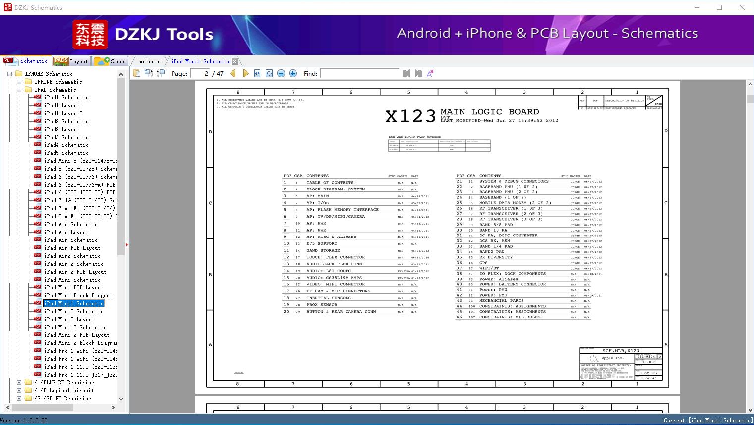 iPad Mini1 Schematic